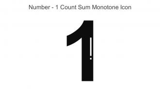 Number 1 Count Sum Monotone Icon In Powerpoint Pptx Png And Editable Eps Format
