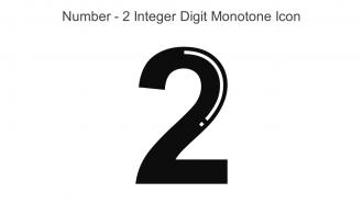 Number 2 Integer Digit Monotone Icon In Powerpoint Pptx Png And Editable Eps Format