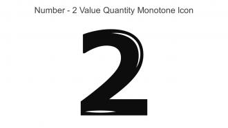 Number 2 Value Quantity Monotone Icon In Powerpoint Pptx Png And Editable Eps Format