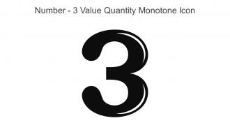Number 3 Value Quantity Monotone Icon In Powerpoint Pptx Png And Editable Eps Format