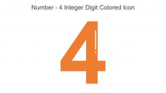 Number 4 Integer Digit Colored Icon In Powerpoint Pptx Png And Editable Eps Format