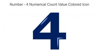Number 4 Numerical Count Value Colored Icon In Powerpoint Pptx Png And Editable Eps Format