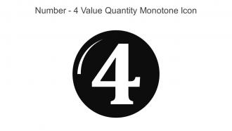 Number 4 Value Quantity Monotone Icon In Powerpoint Pptx Png And Editable Eps Format