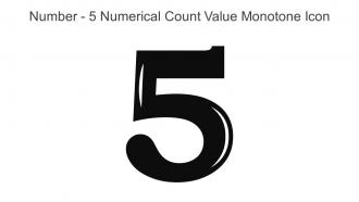 Number 5 Numerical Count Value Monotone Icon In Powerpoint Pptx Png And Editable Eps Format