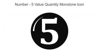 Number 5 Value Quantity Monotone Icon In Powerpoint Pptx Png And Editable Eps Format