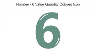 Number 6 Value Quantity Colored Icon In Powerpoint Pptx Png And Editable Eps Format