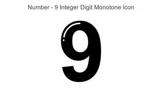 Number 9 Integer Digit Monotone Icon In Powerpoint Pptx Png And Editable Eps Format