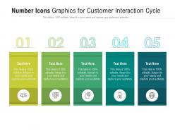 Number icons graphics for customer interaction cycle infographic template