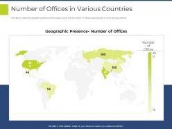 Number of offices in various countries pitchbook for general advisory deal ppt infographics