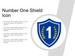 Number one shield icon