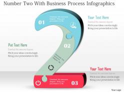 Number two with business process infographics powerpoint template