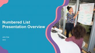 Numbered List Presentation Overview PPT Slides ACP