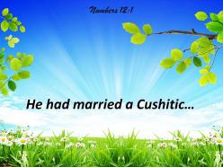 Numbers 12 1 he had married a cushitic powerpoint church sermon