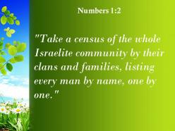 Numbers 1 2 the whole israelite community powerpoint church sermon
