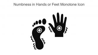 Numbness In Hands Or Feet Monotone Icon In Powerpoint Pptx Png And Editable Eps Format