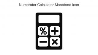 Numerator Calculator Monotone Icon In Powerpoint Pptx Png And Editable Eps Format
