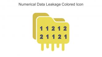 Numerical Data Leakage Colored Icon In Powerpoint Pptx Png And Editable Eps Format