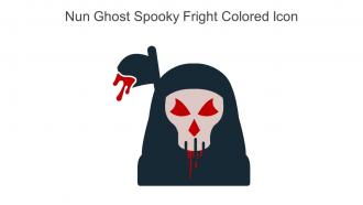 Nun Ghost Spooky Fright Colored Icon In Powerpoint Pptx Png And Editable Eps Format