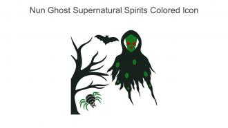 Nun Ghost Supernatural Spirits Colored Icon In Powerpoint Pptx Png And Editable Eps Format
