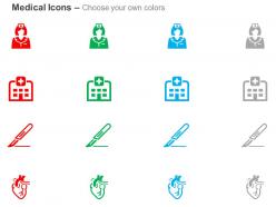 Nurse Scalpel Hospital Heart Ppt Icons Graphics