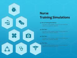 Nurse training simulations ppt powerpoint presentation outline graphic tips
