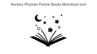Nursery Rhymes Picture Books Monotone Icon In Powerpoint Pptx Png And Editable Eps Format