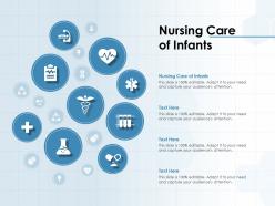 Nursing care of infants ppt powerpoint presentation summary icon