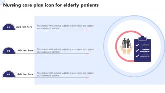 Nursing Care Plan Icon For Elderly Patients