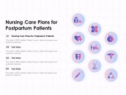 Nursing care plans for postpartum patients ppt powerpoint presentation introduction