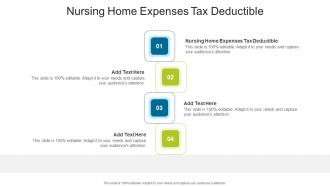 Nursing Home Expenses Tax Deductible Advice Writers Job In Powerpoint And Google Slides Cpb