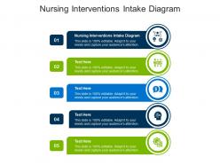 Nursing interventions intake diagram ppt powerpoint presentation professional slide portrait cpb