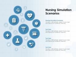 Nursing simulation scenarios ppt powerpoint presentation outline diagrams