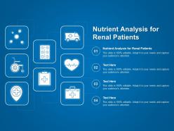Nutrient analysis for renal patients ppt powerpoint presentation outline deck