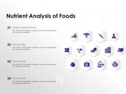 Nutrient analysis of foods ppt powerpoint presentation pictures background images