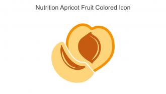 Nutrition Apricot Fruit Colored Icon In Powerpoint Pptx Png And Editable Eps Format