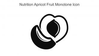 Nutrition Apricot Fruit Monotone Icon In Powerpoint Pptx Png And Editable Eps Format