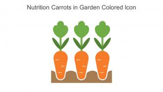 Nutrition Carrots In Garden Colored Icon In Powerpoint Pptx Png And Editable Eps Format