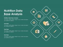 Nutrition data base analysis ppt powerpoint presentation gallery slides