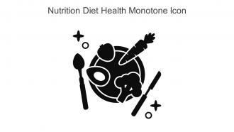 Nutrition Diet Health Monotone Icon In Powerpoint Pptx Png And Editable Eps Format