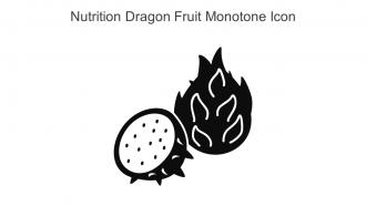 Nutrition Dragon Fruit Monotone Icon In Powerpoint Pptx Png And Editable Eps Format