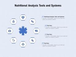 Nutritional analysis tools and systems ppt powerpoint presentation portfolio influencers
