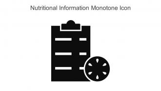 Nutritional Information Monotone Icon In Powerpoint Pptx Png And Editable Eps Format
