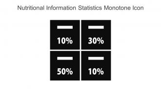 Nutritional Information Statistics Monotone Icon In Powerpoint Pptx Png And Editable Eps Format