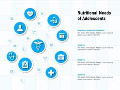Nutritional needs of adolescents ppt powerpoint presentation pictures example