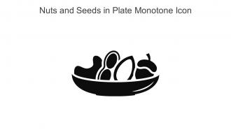 Nuts And Seeds In Plate Monotone Icon In Powerpoint Pptx Png And Editable Eps Format
