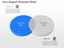 Nv venn diagram business model powerpoint temptate