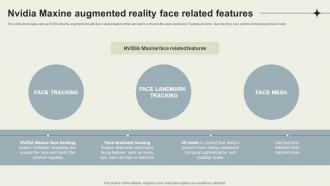 Nvidia Maxine Reinventing Real Time Nvidia Maxine Augmented Reality Face Related Features AI SS V
