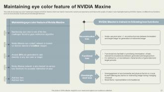 Nvidia Maxine Reinventing Real Time Video Communications With AI Powerpoint Presentation Slides AI CD V Customizable Engaging