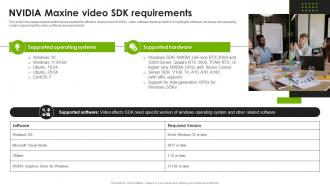 NVIDIA Maxine Video SDK Requirements Improve Human Connections AI SS V