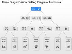 Nz three staged vision setting diagram and icons powerpoint template